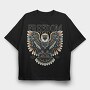 Majestic Eagle Native Freedom, Tricou Oversize Barbati (Unisex)