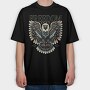 Majestic Eagle Native Freedom, Tricou Oversize Barbati (Unisex)