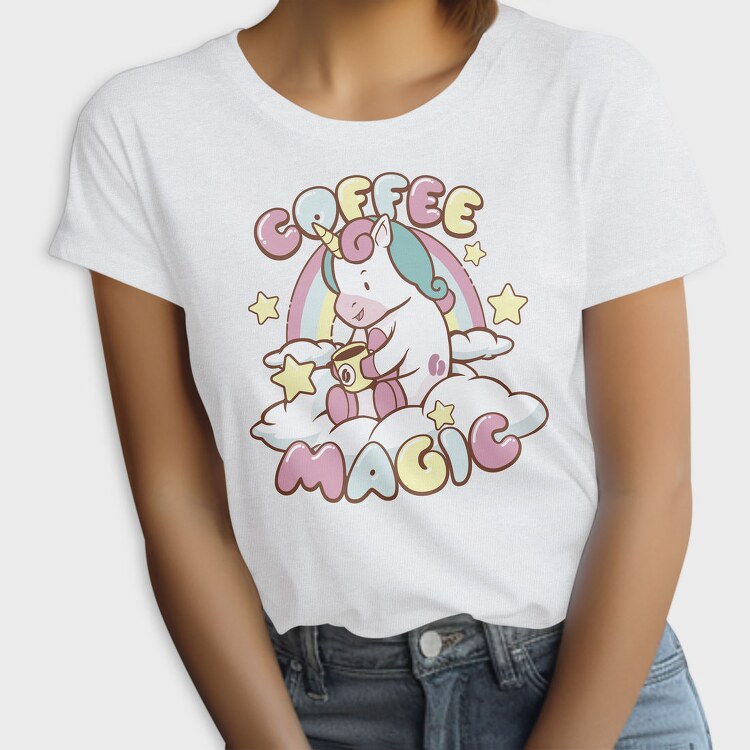 Coffee Magic Unicorn, Tricou Femei