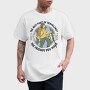Man Hiking Over Planet Earth, Tricou Barbati (Unisex)