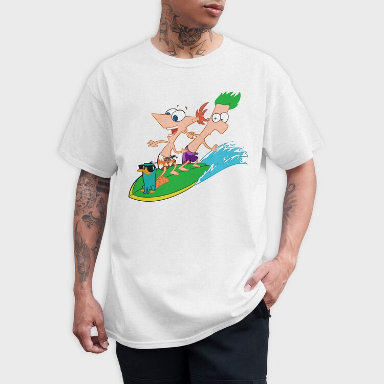Phineas and Ferb 19, Tricou Barbati (Unisex)