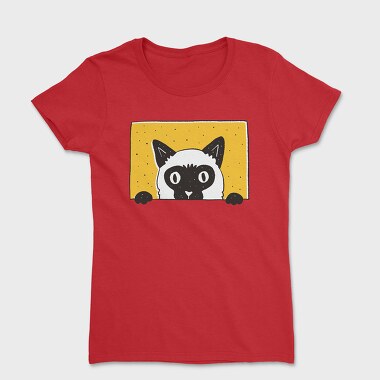 Peeking Cat, Tricou Femei