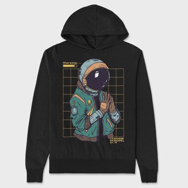 Cyber Punk Astronaut, Hanorac Oversize Barbati (Unisex)