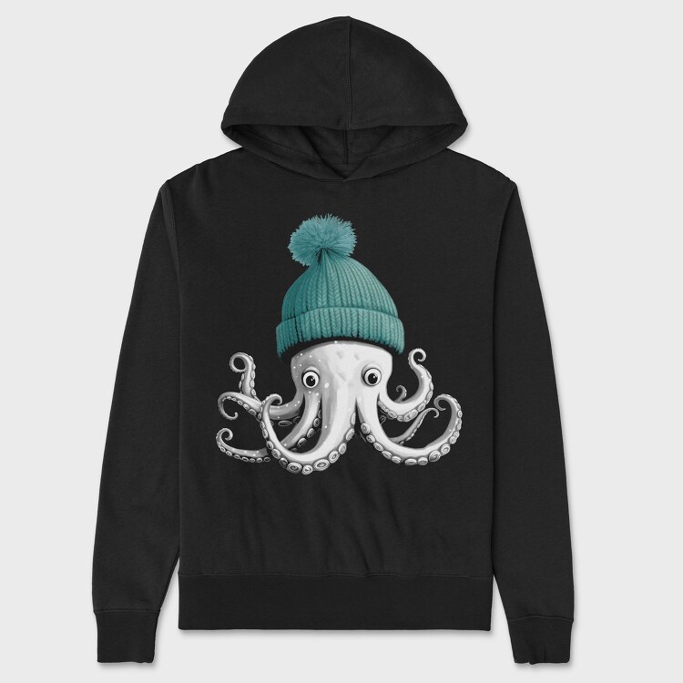 Hanorac Barbati (Unisex), Octopus Winter Hat