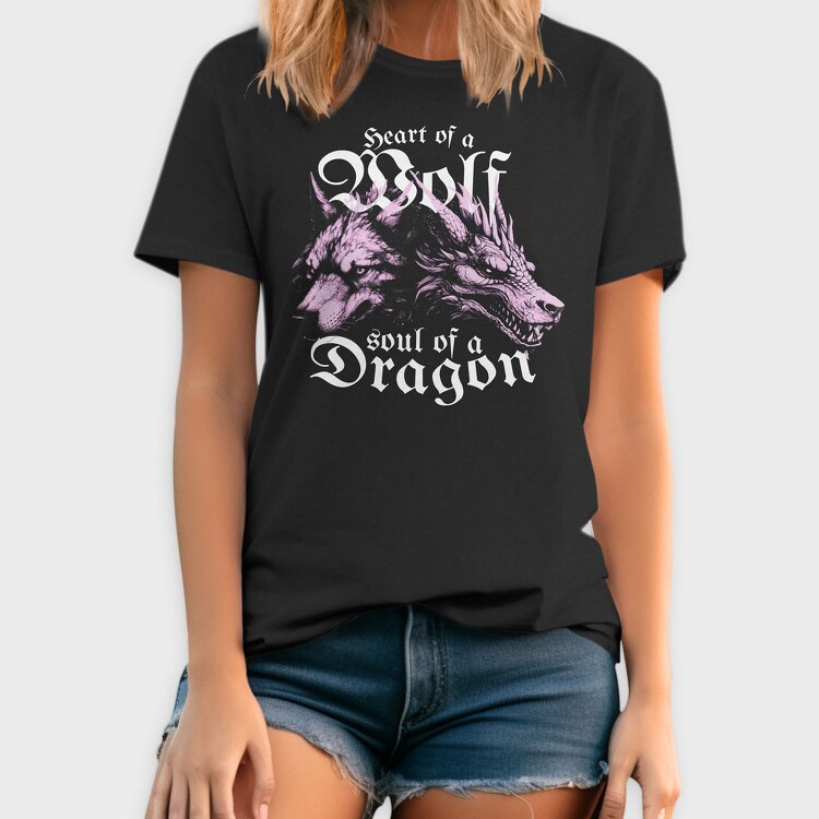 Wolf and Dragon, Tricou Barbati (Unisex)