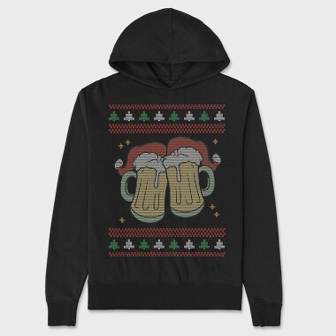 Beer Ugly Sweater, Hanorac Oversize Barbati (Unisex)