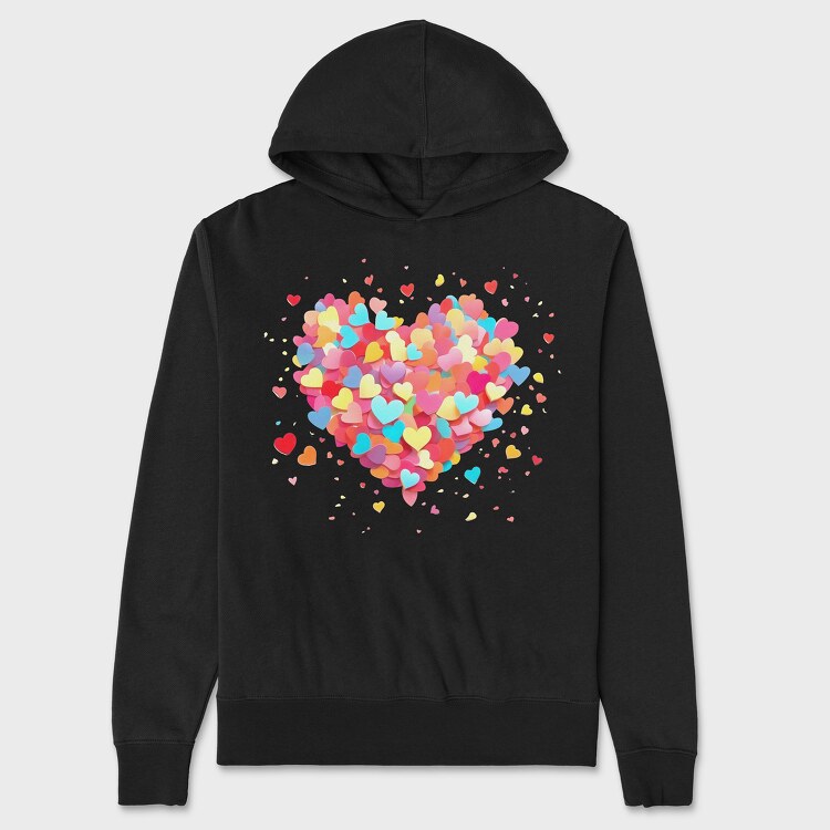 Hanorac Barbati (Unisex), Confetti Heart