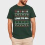 Love to All Ugly Sweater, Tricou Barbati (Unisex)