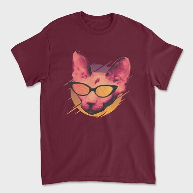 Tricou Barbati (Unisex), Cat Glasses