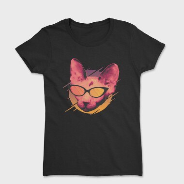 Tricou Femei, Cat Glasses