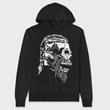 Viking Skull 3, Hanorac Oversize Barbati (Unisex)