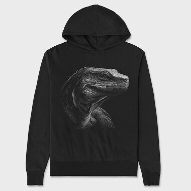 Hanorac Barbati (Unisex), Komodo Dragon Monochrome