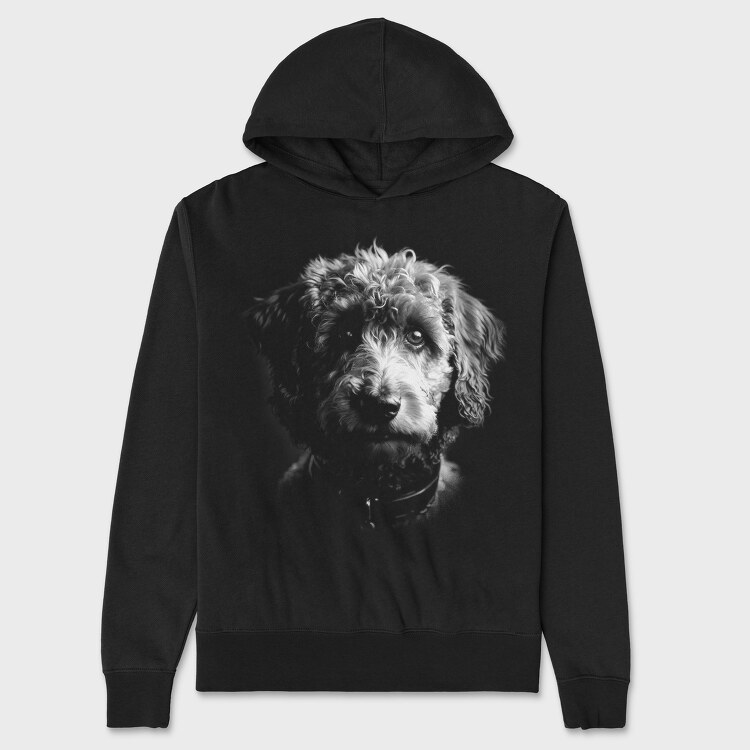 Hanorac Barbati (Unisex), Labradoodle Monochrome