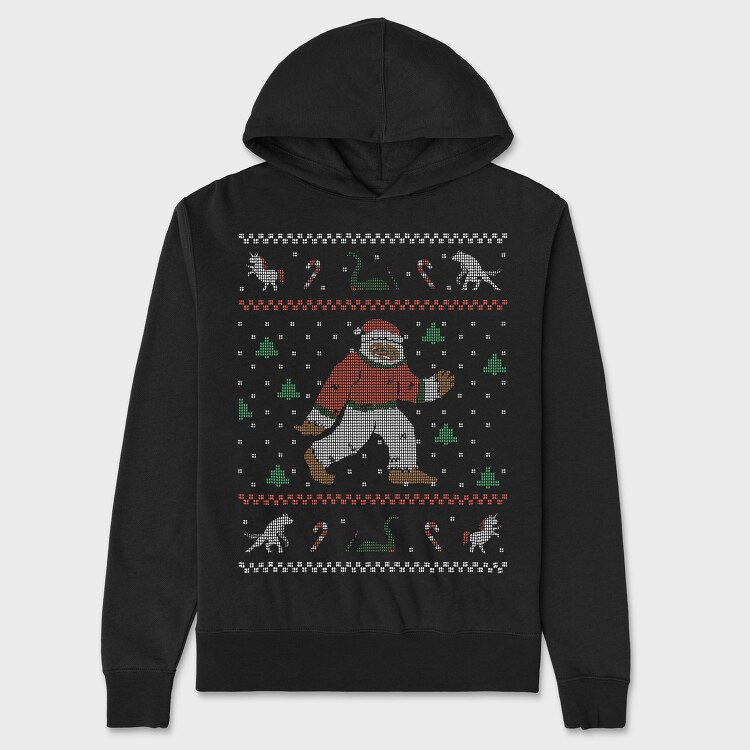 Hanorac Barbati (Unisex), Bigfoot Ugly Sweater