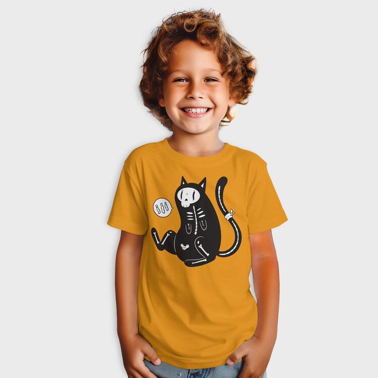 Skeleton Cat, Tricou Copii