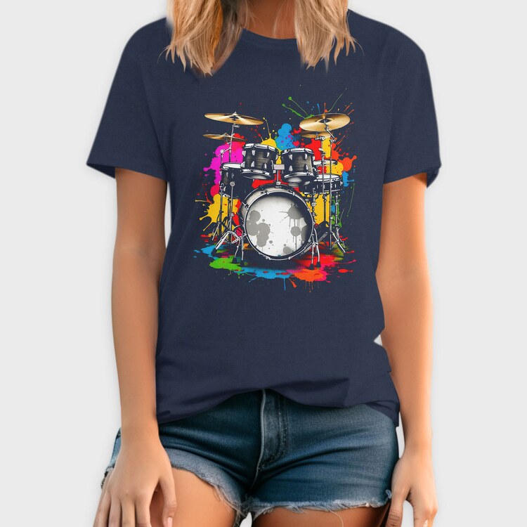 Drummer Set Colorful, Tricou Barbati (Unisex)