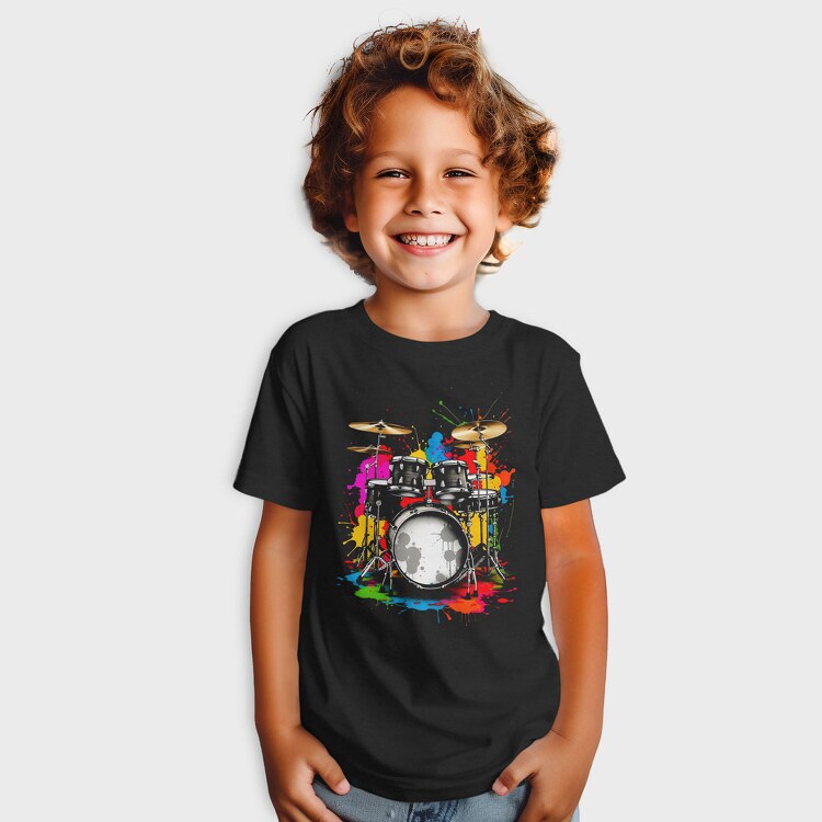 Drummer Set Colorful, Tricou Copii