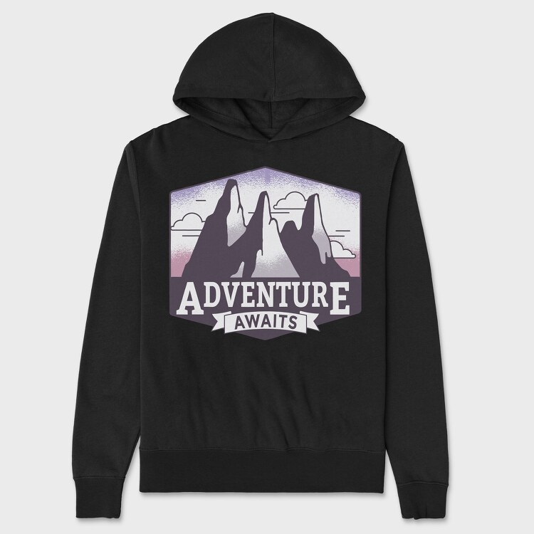 Adventure Awaits, Hanorac Oversize Barbati (Unisex)