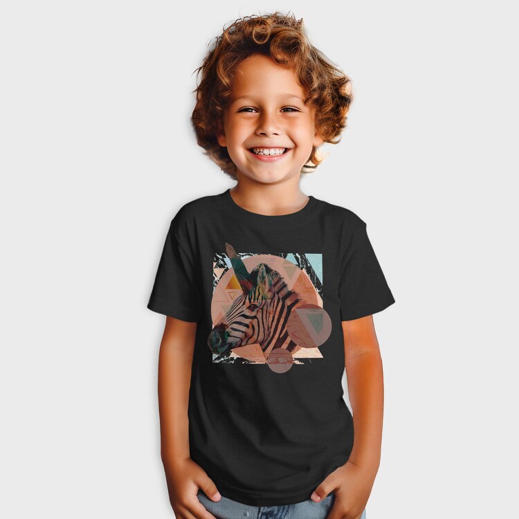 Geometric Zebra, Tricou Copii