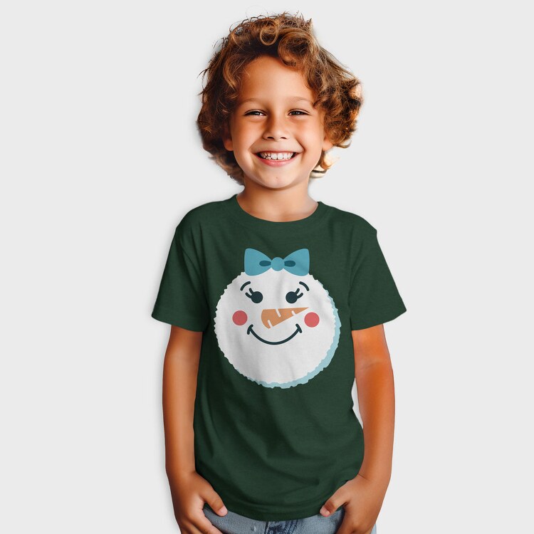 Christmas Snowman Faces 2, Tricou Copii