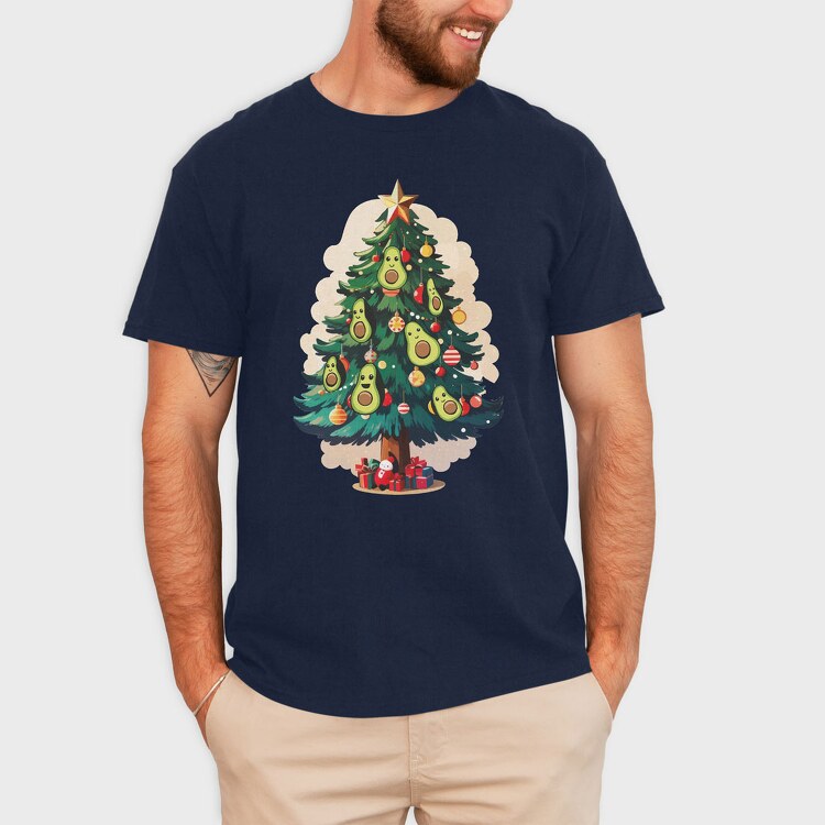 Avocado Christmas, Tricou Barbati (Unisex)