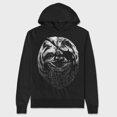 Hanorac Barbati (Unisex), Blindfold Sloth Portrait