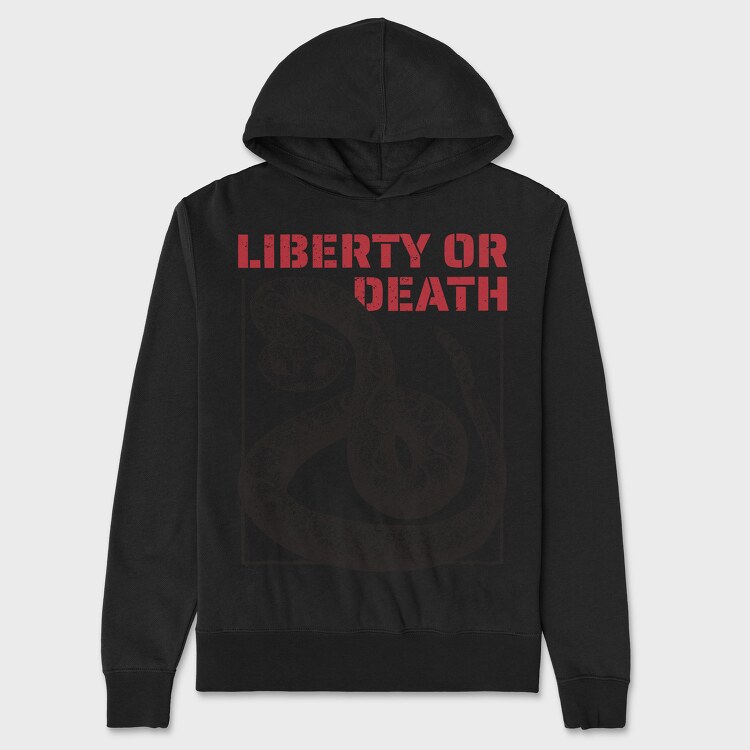 Liberty or Death Snake, Hanorac Oversize Barbati (Unisex)