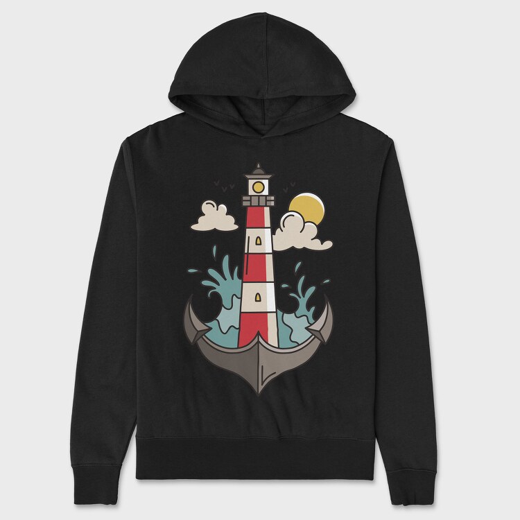 Hanorac Barbati (Unisex), Anchor Lighthouse