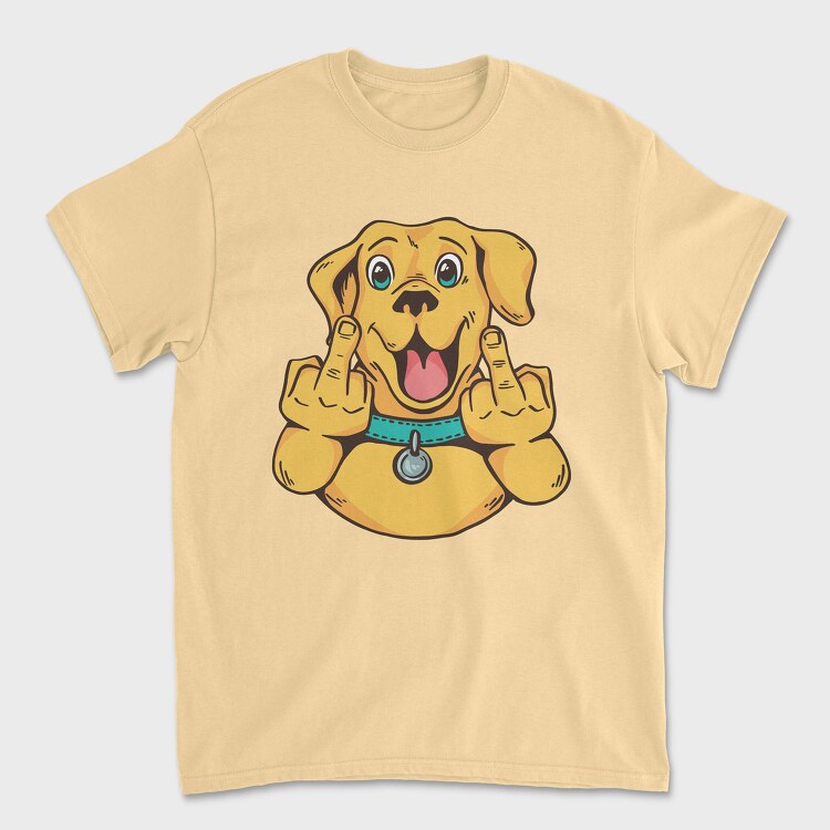 Middle Finger Labrador, Tricou Barbati (Unisex)