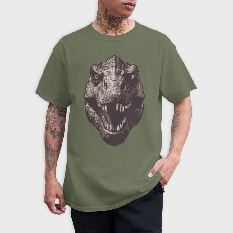 Trex Missing Tooth, Tricou Barbati (Unisex)