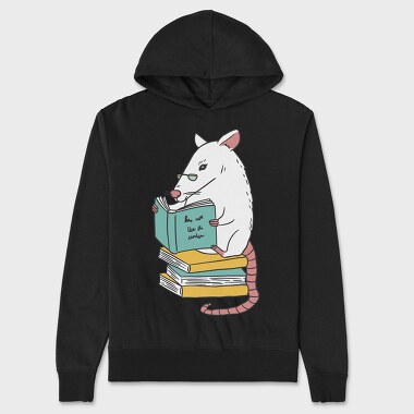 Book Rat, Hanorac Oversize Barbati (Unisex)