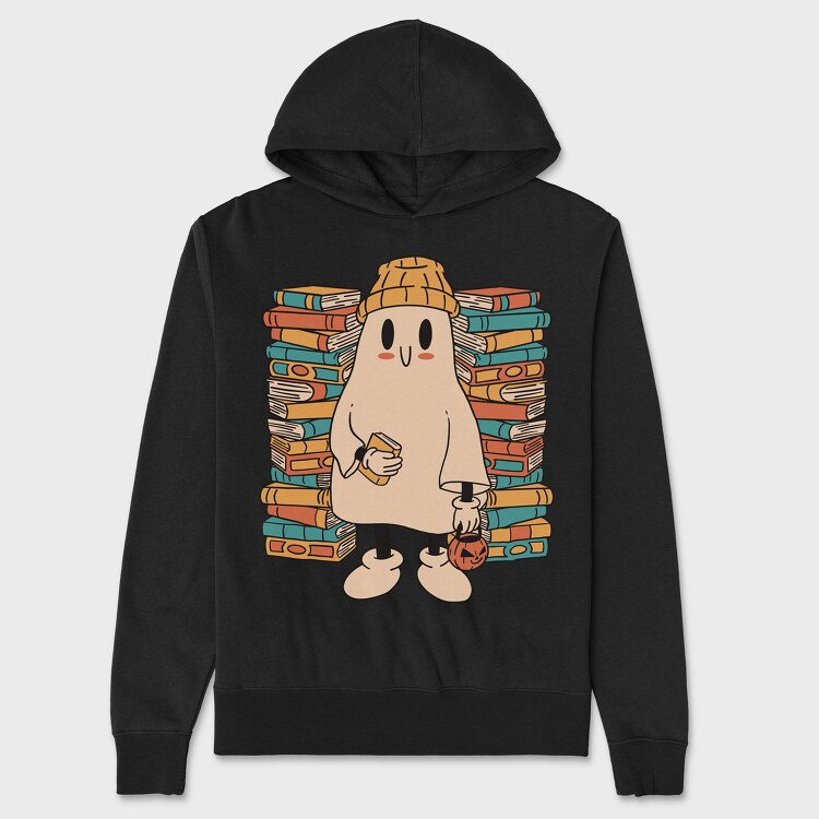 Hanorac Barbati (Unisex), Books Cute Ghost