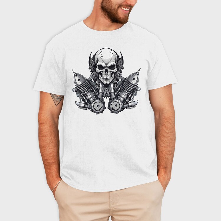 Skull Engineer, Tricou Barbati (Unisex)