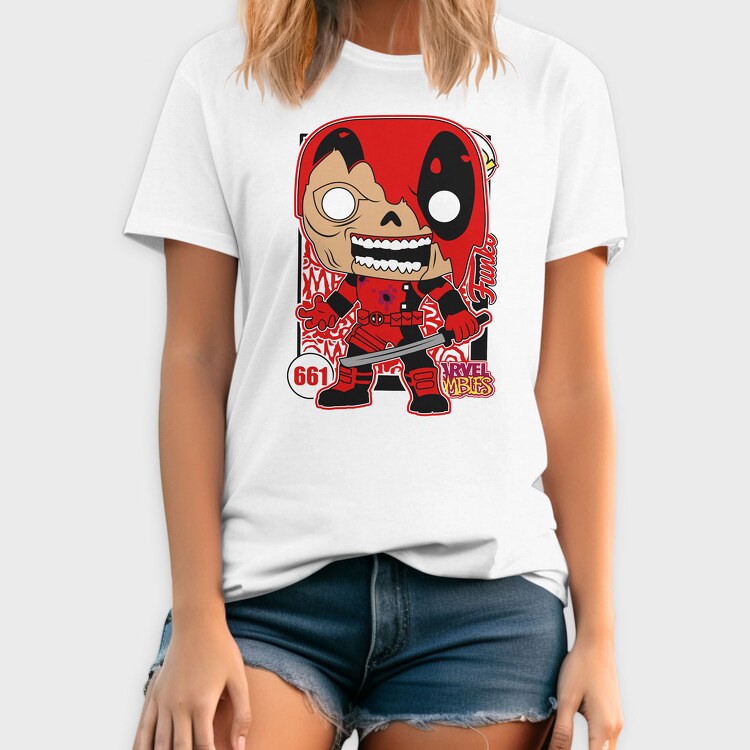 Funko Marvel Zombies deadpool, Tricou Barbati (Unisex)
