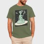 Marijuana Weed Alien, Tricou Barbati (Unisex)