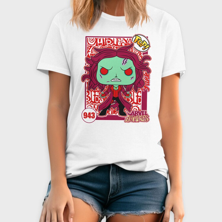 Funko Marvel Zombies Scarlet Witch, Tricou Barbati (Unisex)