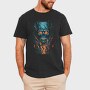 Skull Flames, Tricou Barbati (Unisex)