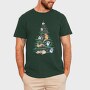 Christmas Tree Cats Realistic, Tricou Barbati (Unisex)