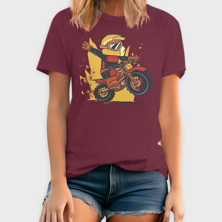Dirt Bike Cartoon, Tricou Barbati (Unisex)