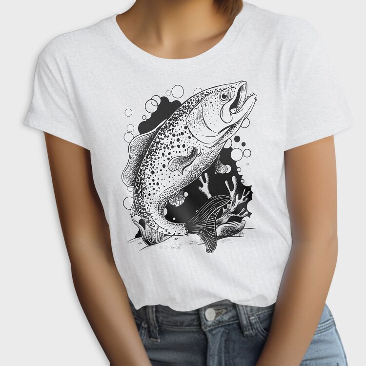 Fish Illustration, Tricou Femei