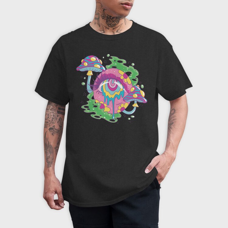 Trippy Eye, Tricou Barbati (Unisex)