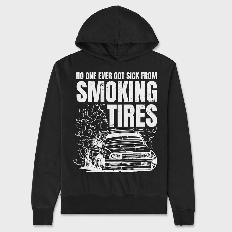 Smoking Tires, Hanorac Oversize Barbati (Unisex)