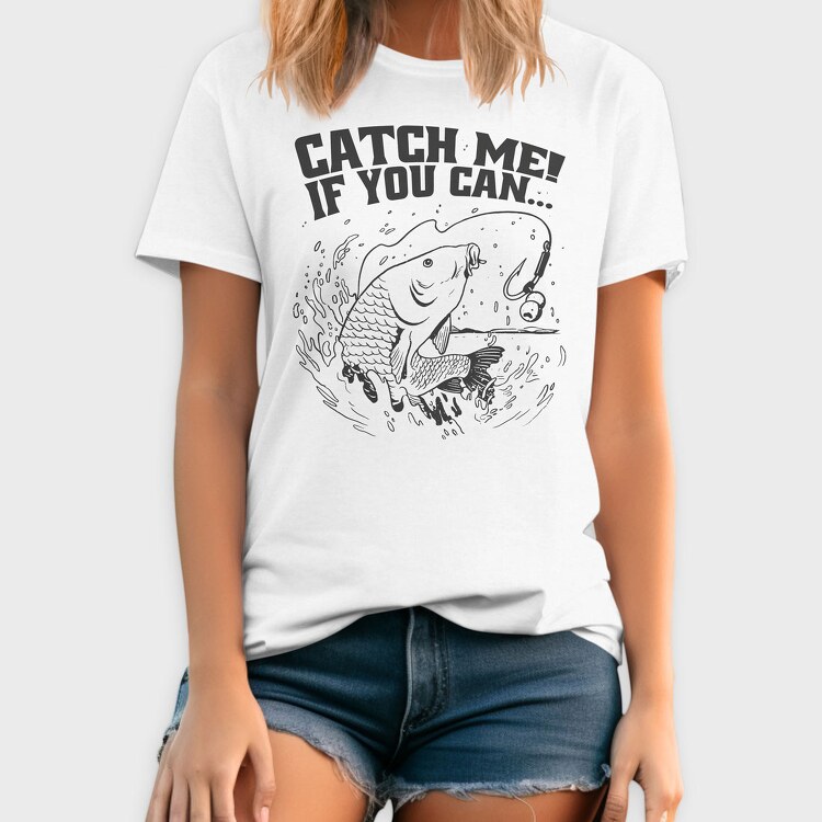 Carp Catch Me if You Can, Tricou Barbati (Unisex)