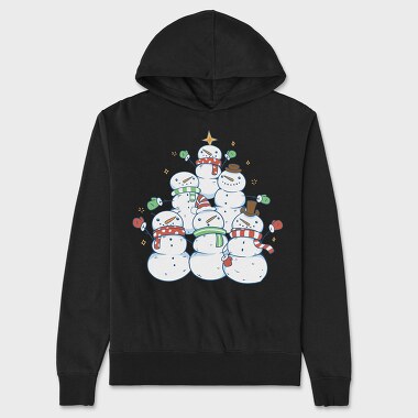 Snowman Tree, Hanorac Oversize Barbati (Unisex)