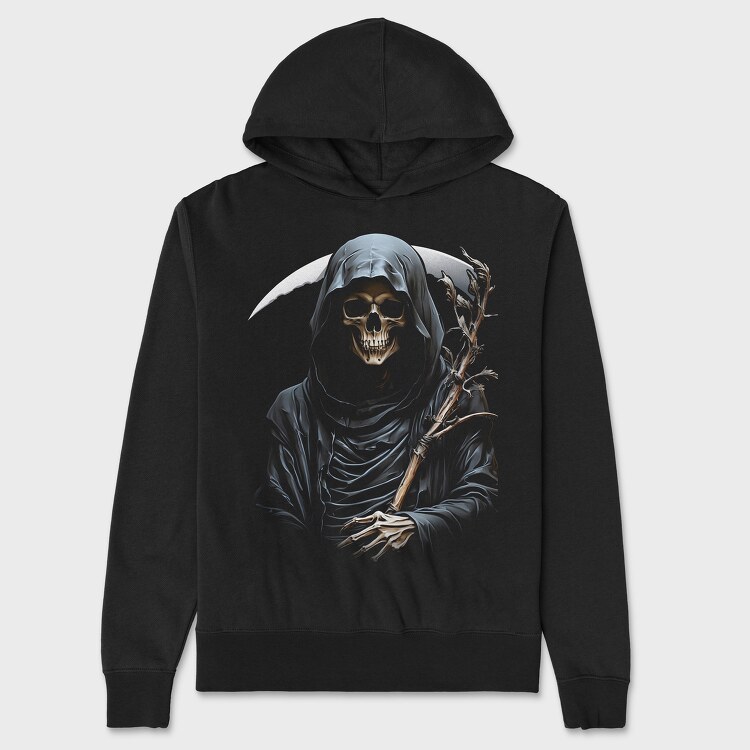 Grim Reaper Graphic, Hanorac Oversize Barbati (Unisex)