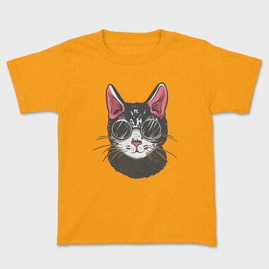 Sunglasses Cat, Tricou Copii