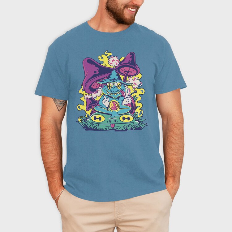 Trippy Wizard, Tricou Barbati (Unisex)