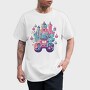 Castle Made Up With Gaming Controllers, Tricou Barbati (Unisex)