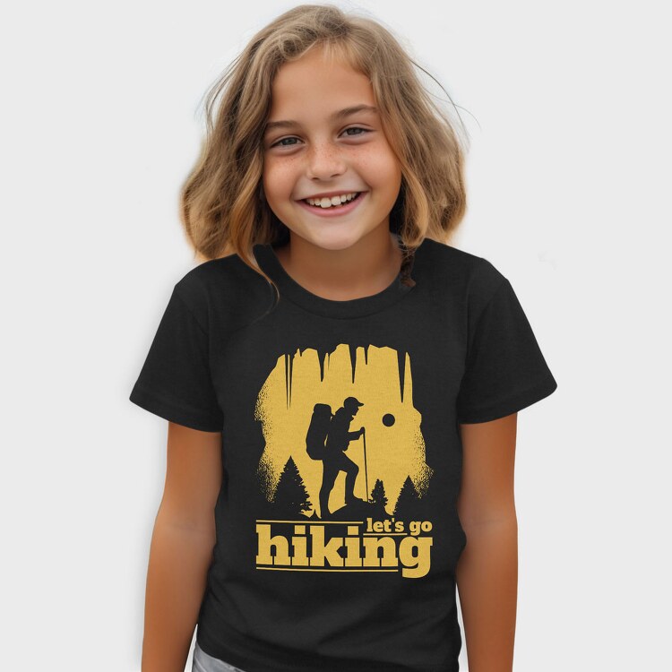 Lets Go Hiking Yellow, Tricou Copii