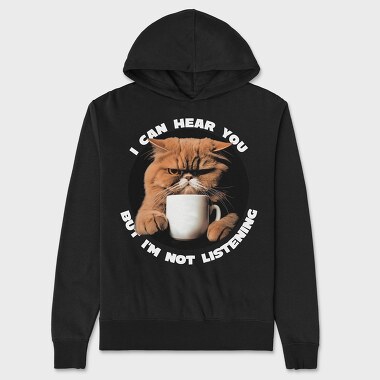 Grumpy Cat Coffee, Hanorac Oversize Barbati (Unisex)